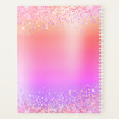 Rainbow Glitter Metallic Monogram 2023 Boss Lady Planner (Achterkant)