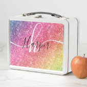 Rainbow Glitter Monogram Naam (In situ)