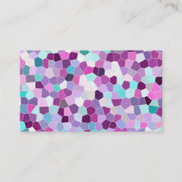 Rainbow Glitter Mosaic No. 01 Visitekaartje