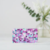 Rainbow Glitter Mosaic No. 01 Visitekaartje (Staand voorkant)