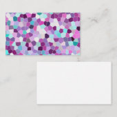 Rainbow Glitter Mosaic No. 01 Visitekaartje (Voorkant / Achterkant)