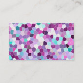 Rainbow Glitter Mosaic No. 01 Visitekaartje (Voorkant)