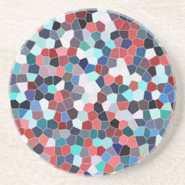 Rainbow Glitter Mosaic No. 02 Zandsteen Onderzetter