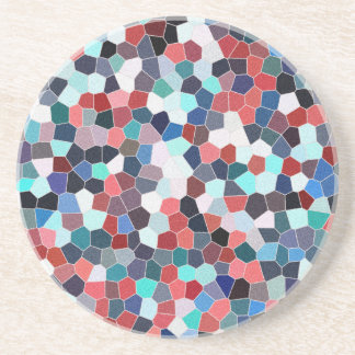 Rainbow Glitter Mosaic No. 02 Zandsteen Onderzetter