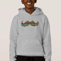 Rainbow Glitter Mustache