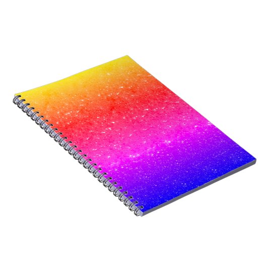 Rainbow Glitter notitieboek (Rechterzijde)