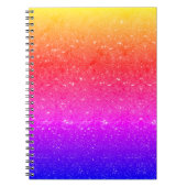 Rainbow Glitter notitieboek (Voorkant)