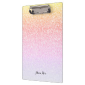 Rainbow Glitter Ombre Sparkle Glam Klembord (Links)