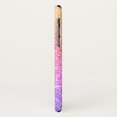 Rainbow Glitter Personalized Name Script Case-Mate iPhone Case (Achterkant/links)