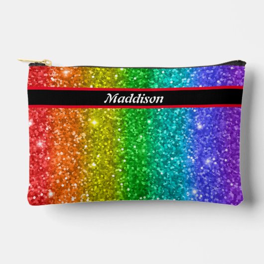 Rainbow Glitter Potlood en Toiletartikelen Etui (Voorkant)