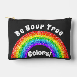 Rainbow Glitter Pride LGBT zijn jouw ware kleuren Etui