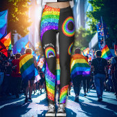 Rainbow Glitter Pride LGBT zijn jouw ware kleuren Leggings