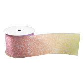 Rainbow Glitter Satin Ribbon Satijnen Lint (Spoel)
