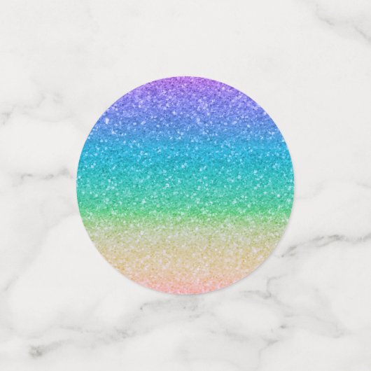 Rainbow Glitter Sparkle verjaardagsfeestje Confetti (Kleine voorkant)