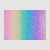 Rainbow Glitter Sparkle  verjaardagsfeestje Tissuepapier (Voorkant)