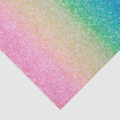 Rainbow Glitter Sparkle  verjaardagsfeestje Tissuepapier (Detail)