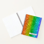 Rainbow Glitter Spiraal Notitieboek (Binnen)