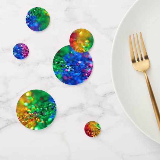 Rainbow Glitter Tafel Scatter Feestelijke Partij Confetti (Groep)