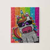 Rainbow Glitter Unicorn Sparkly LGBT+ Sparkles Legpuzzel (Verticaal)