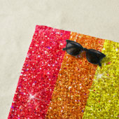 Rainbow Glitter Unicorn Sparkly LGBT+ Sparkles Strandlaken (In situ)