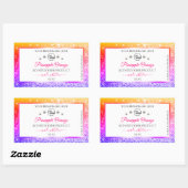 Rainbow Glitter White Product Labels Logo Diamonds (Vel)