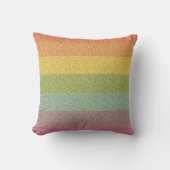Rainbow Glitter Zebra Print Metallic Cushion Kussen (Voorkant)
