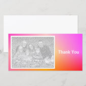 Rainbow Glow 01 Bedankkaart (Voorkant / Achterkant)