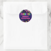 Rainbow Glow Birthday Party Stickers (Tas)