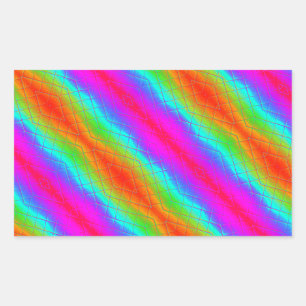 Rainbow Glow diagonale streep Sticker