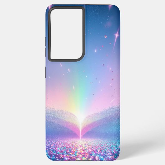 Rainbow Glow Fantasy Phone Case Samsung Galaxy Hoesje (Achterkant)