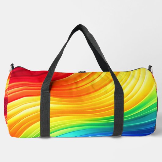 Rainbow Glow Gradient Gym & Duffle Bag Plunjezak (Voorkant)