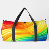 Rainbow Glow Gradient Gym & Duffle Bag Plunjezak (Achterkant)