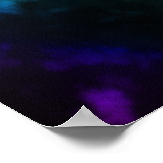 Rainbow Glow Peace Sign Poster (Hoek)