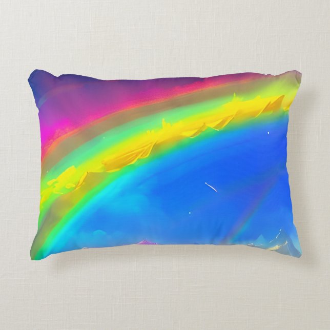 Rainbow Glow Sky Accent Kussen (Voorkant)