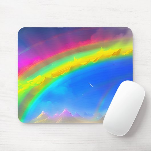 Rainbow Glow Sky Muismat (Met muis)