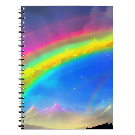Rainbow Glow Sky Notitieboek (Voorkant)