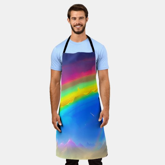 Rainbow Glow Sky Schort (Gedragen)