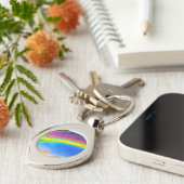 Rainbow Glow Sky Sleutelhanger (Zijkant)