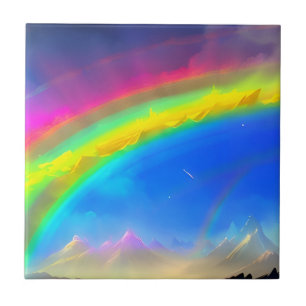 Rainbow Glow Sky Tegeltje