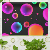 Rainbow Glowing Bubble Dream Theedoek (Gevouwen)
