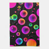 Rainbow Glowing Bubble Dream Theedoek (Verticaal)