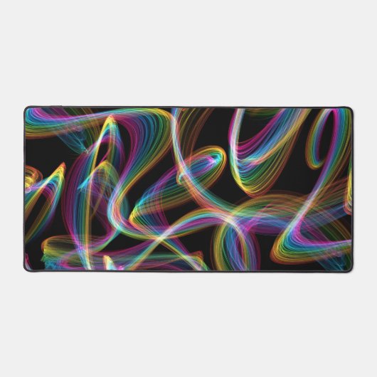 rainbow glowstick lightpainting : bureaumat (Voorkant)