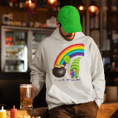 Rainbow Gnome Pot of Gold St. Paddys Day Hoodie