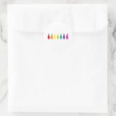 Rainbow Gnomes Ronde Sticker (Tas)