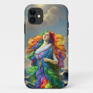 Rainbow Goddess digitale schilderij originele kuns Case-Mate iPhone Case