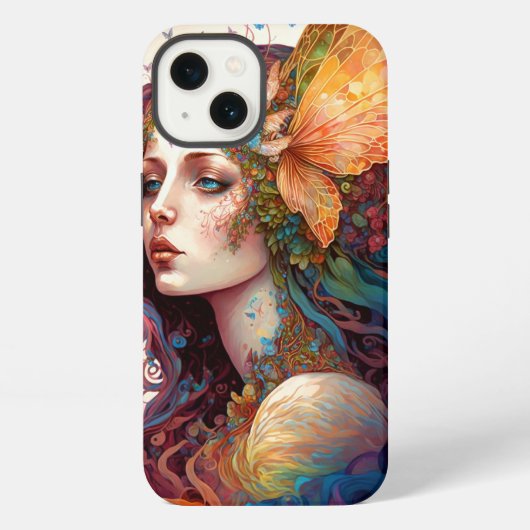 Rainbow Goddess Fantasy Art iPhone Hoesje (Achterkant)