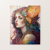 Rainbow Goddess Fantasy Art Legpuzzel (Verticaal)