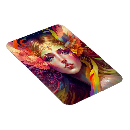 Rainbow Goddess Fantasy Art Magneet (Rechterzijde)