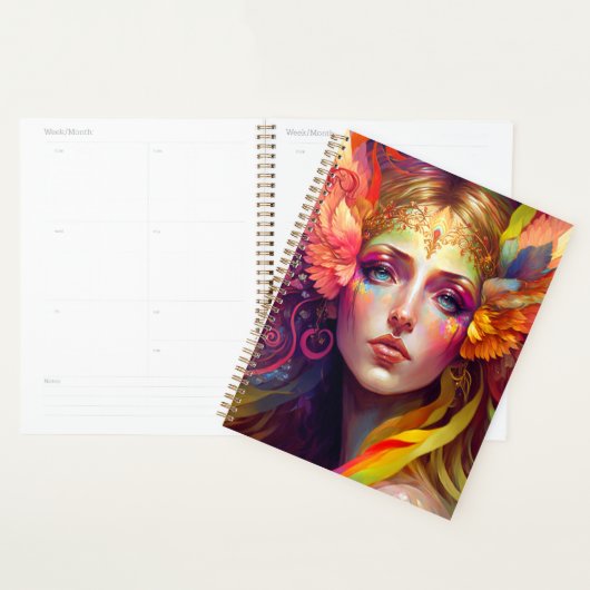 Rainbow Goddess Fantasy Art Planner (Display)