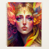 Rainbow Goddess Fantasy Art Planner (Voorkant)